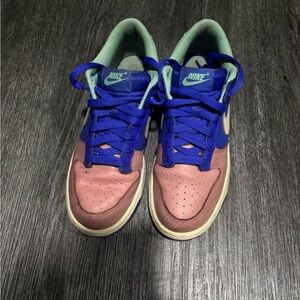 Nike Dual-Tone Pink and Blue Sneakers